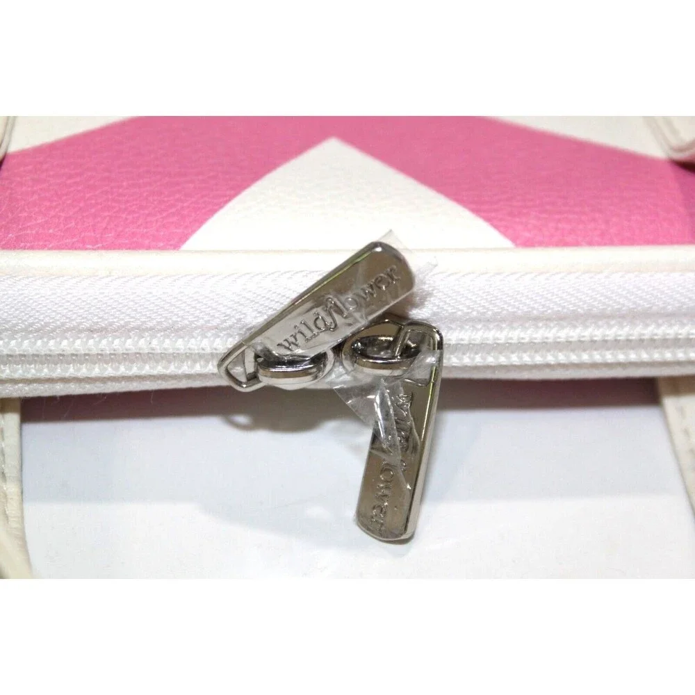 Wildflower Rose Latte Love Laptop Bag 16x10.5 Pink Hearts Dual Handles Padded